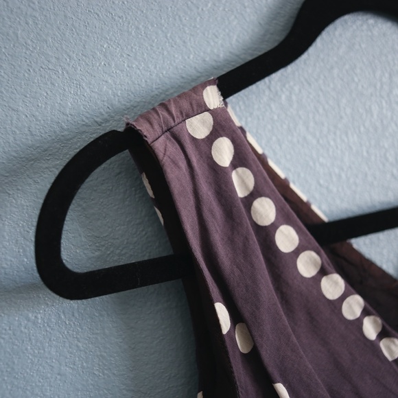 Vintage 60s Polka Dot Navy Blue Fitted Dress - Picture 5 of 5